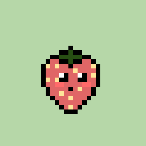 shy strawberry (if this gets 10 likes I will make a shy pineapple)