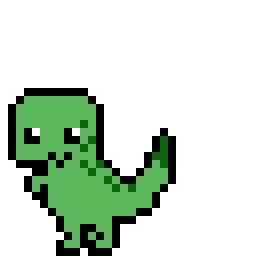 new dinopixel logo gif