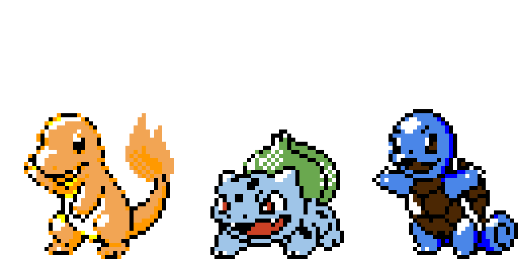 dicaperd credit for the first pixel art to pixel pokemon