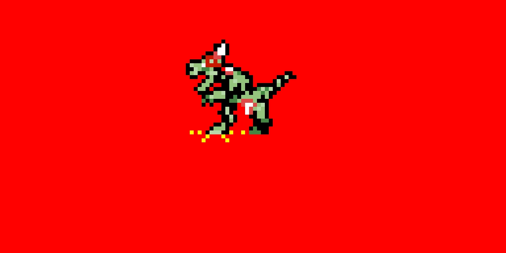 zombie dino my first px art