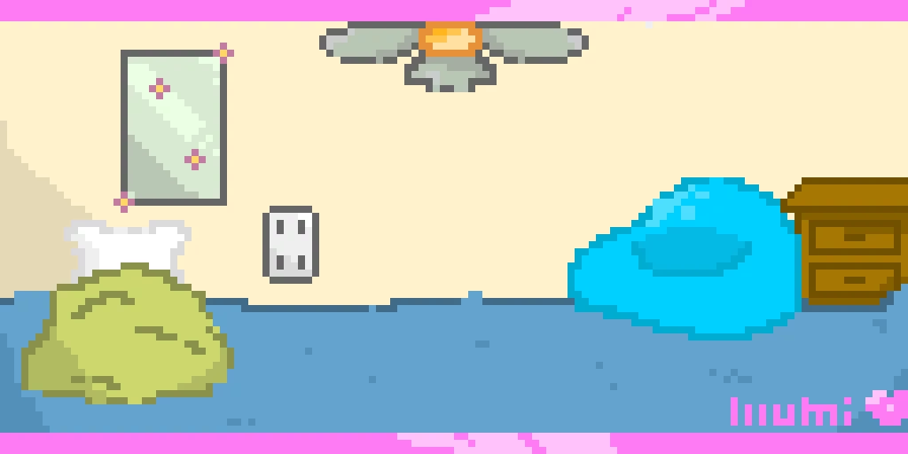 pixelated room first ever art