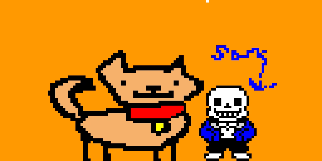 sans and cat