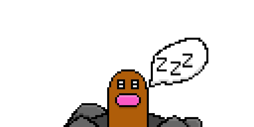 sleeping diglett