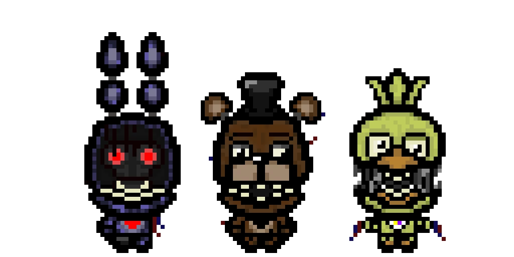withered animatronics