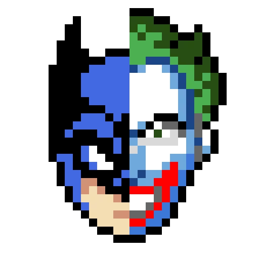 half batman half joker