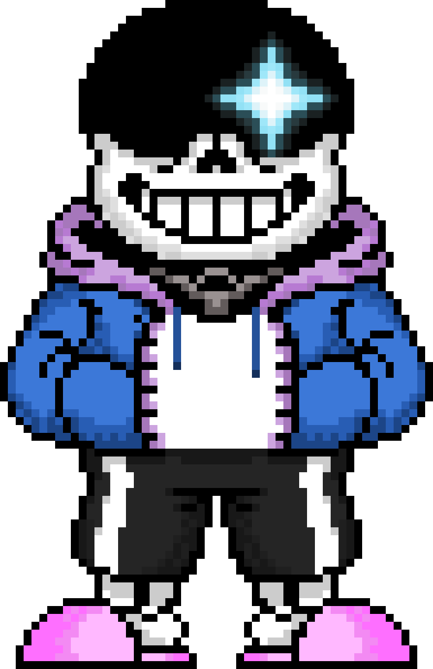 Revenge 0tale sans used my redux model made by snas as well pixel art