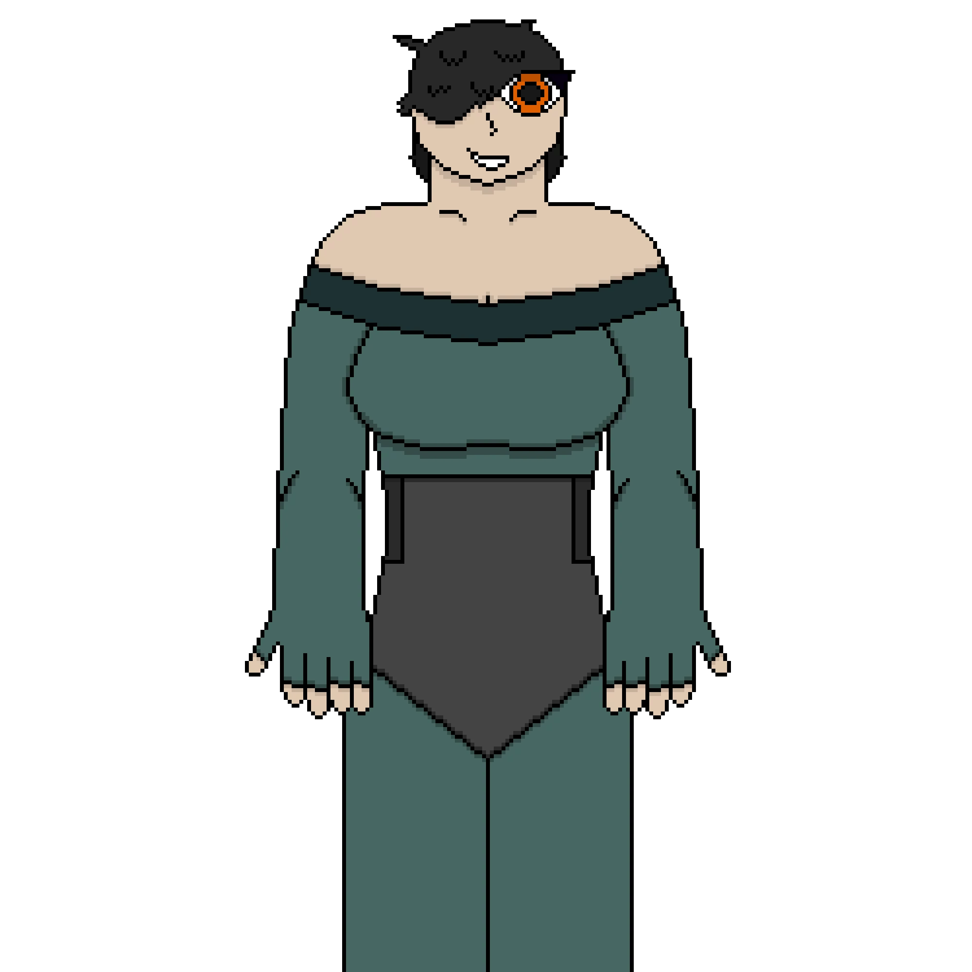 an unnamed oc still working on her drawing