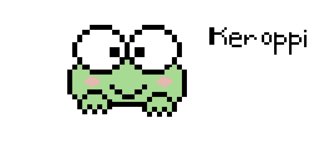 Keroppi ( my 1st pixel art )
