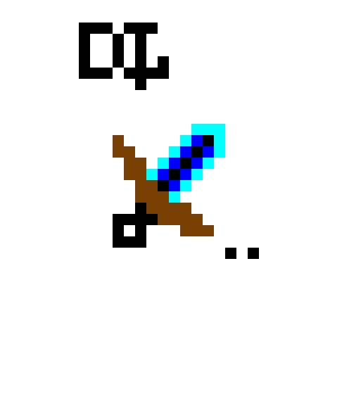 Diamond sword from Minecraft