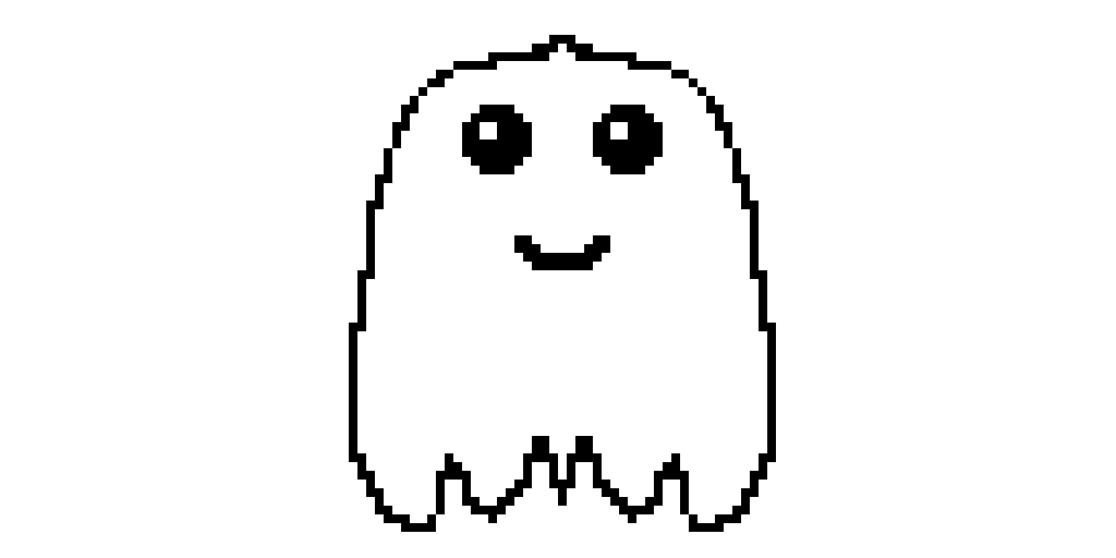 Halloween ghost contest pixel art