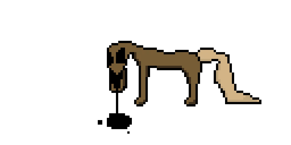 strange horse first drawing