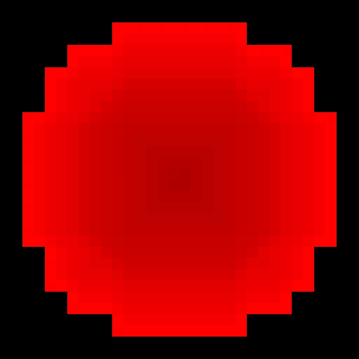 bigger red shaded circle