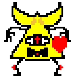 bill w/ the player from undertale