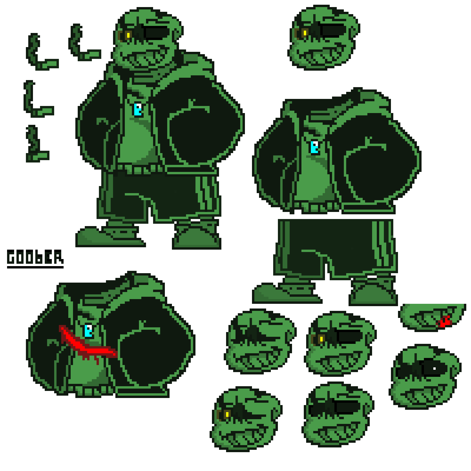 Decided to redo my outspare sans sprite and I think it turned out alright :D