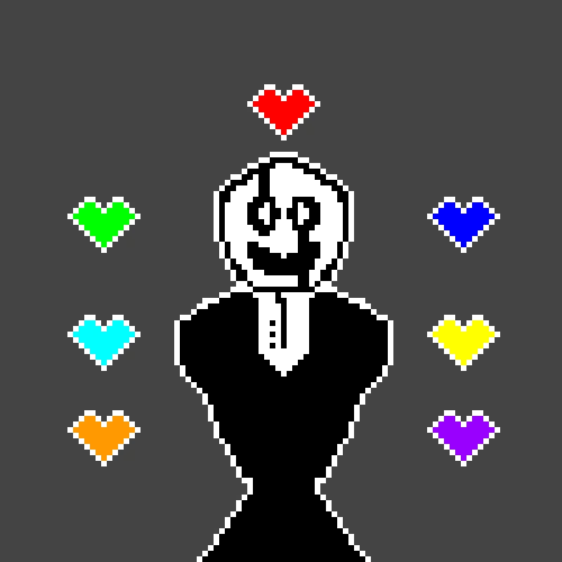 gaster art i love the mirror tool