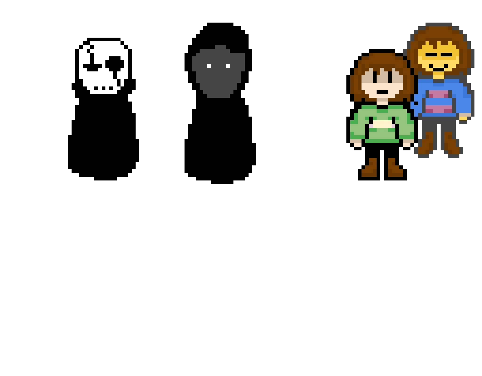 gaster r v ps frisk and chara creds to strike75