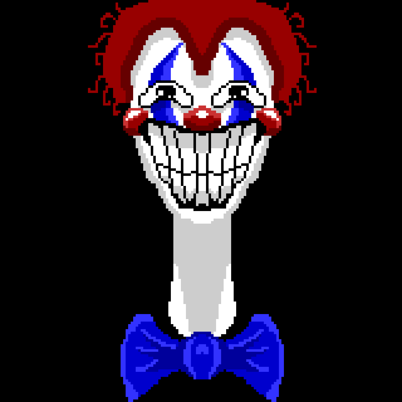 Giggles The clown. I might use him as a horror game.