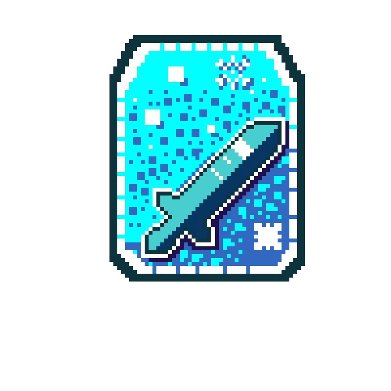 ice dagger blocktales drop from cruel king it looks kinda better than the actual card my opinion