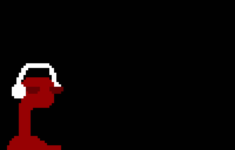 just red alien listening to music im running out of ideas can anyone recommend