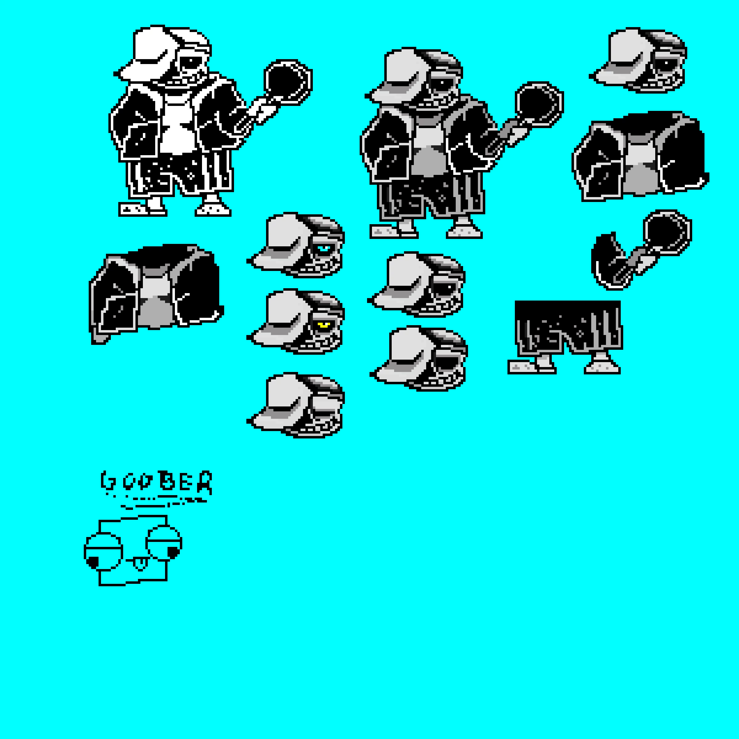 pan fried pizza dusttale sprite sheet