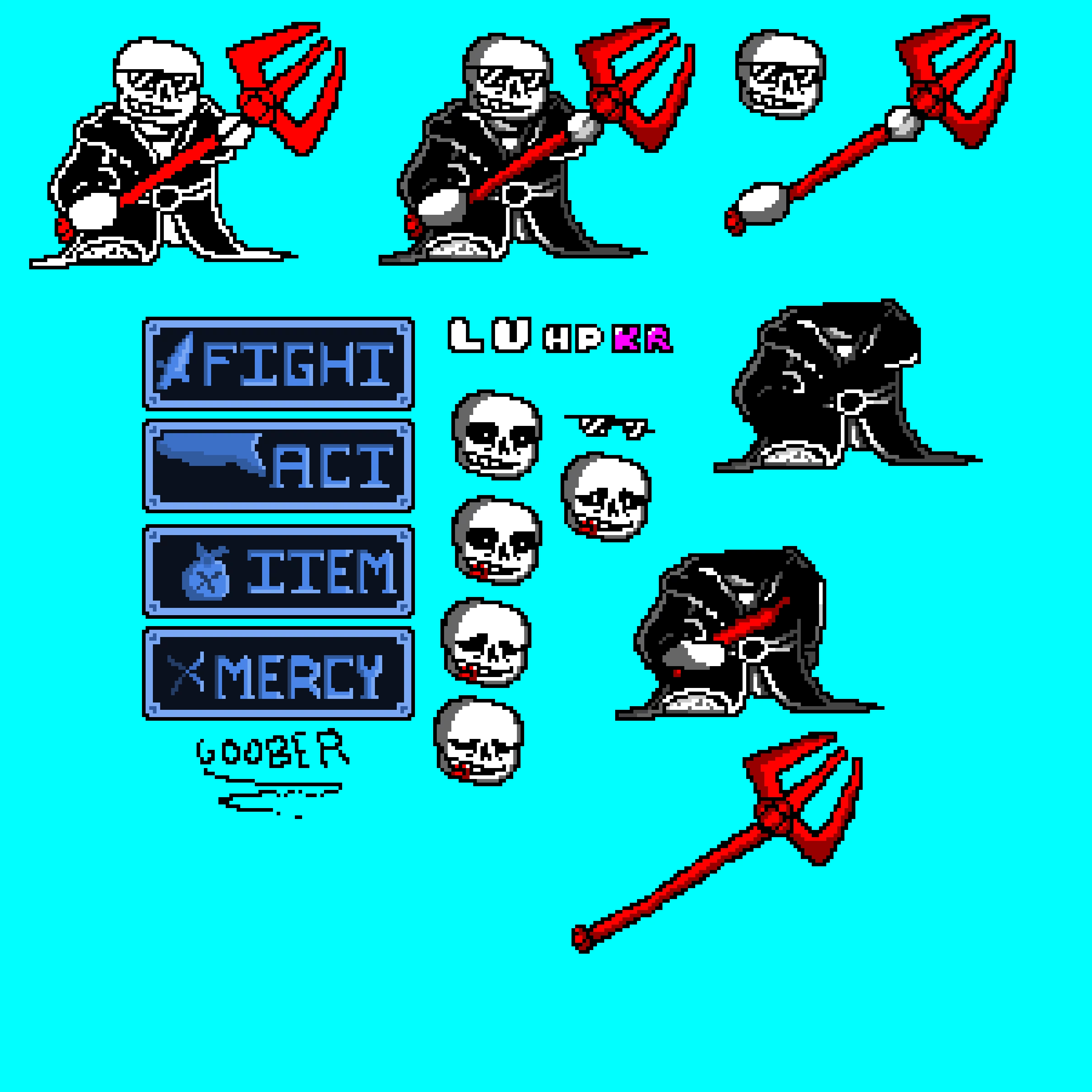 sans sprite sheet fixed itet to item lol