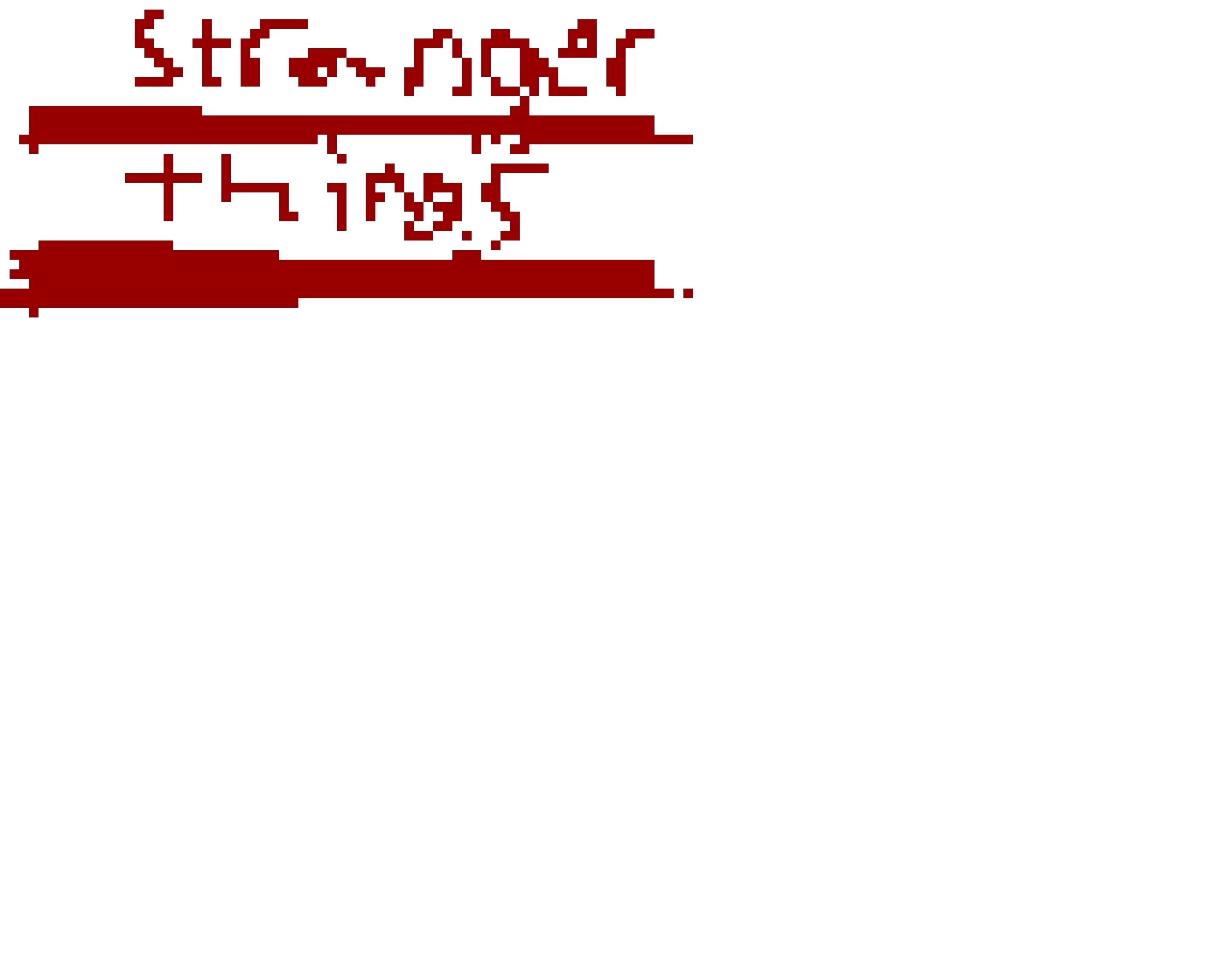 stranger things logo