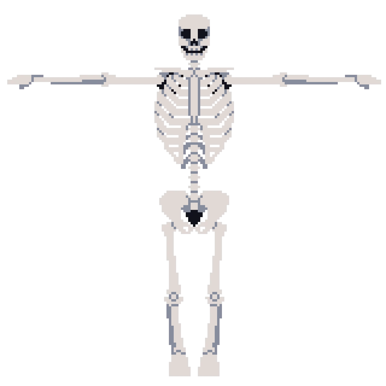 t posing skeleton