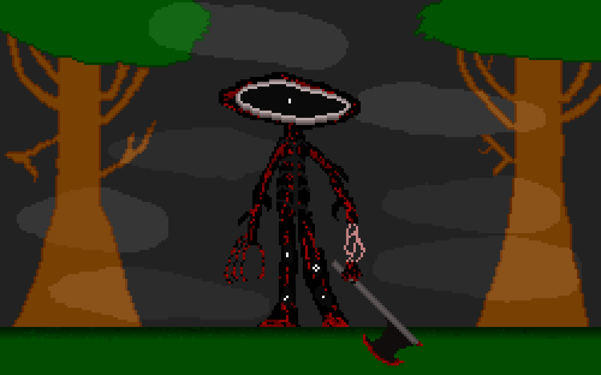 The Nightmare forest... (Im sorry but I suck at making backgrounds and trees)
