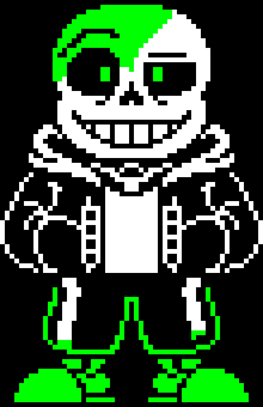 The Undertale fan game ever: Green Sans fight (Progress on Green Sans Sprite)