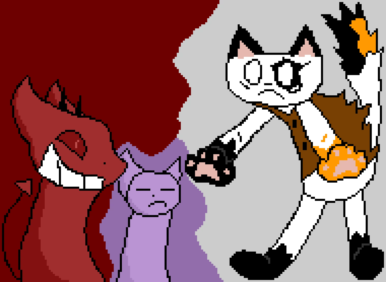 Dezz, Zee and Mittens (IM FINISHEDD!!!)