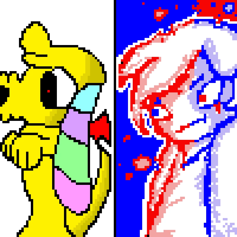 DREW LICKY NEXT TO UR OC @Snubbie_Fox!!!!