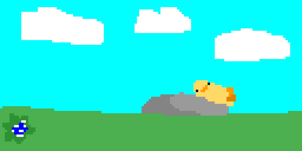 duck sleeping on a rock requested by @dreamcatcher924 