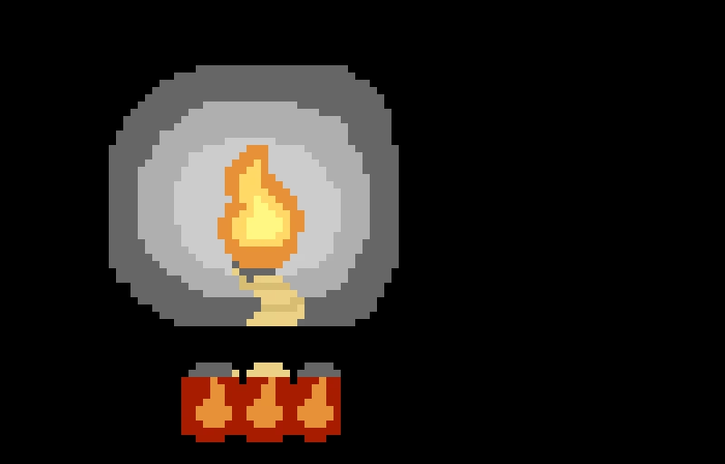 I let Groly make a pixelart, and naturally he tries to make himself look like some kind of hero.