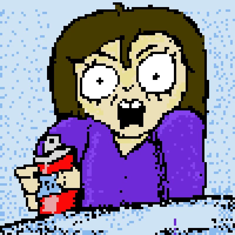 Me looking at me old art: 