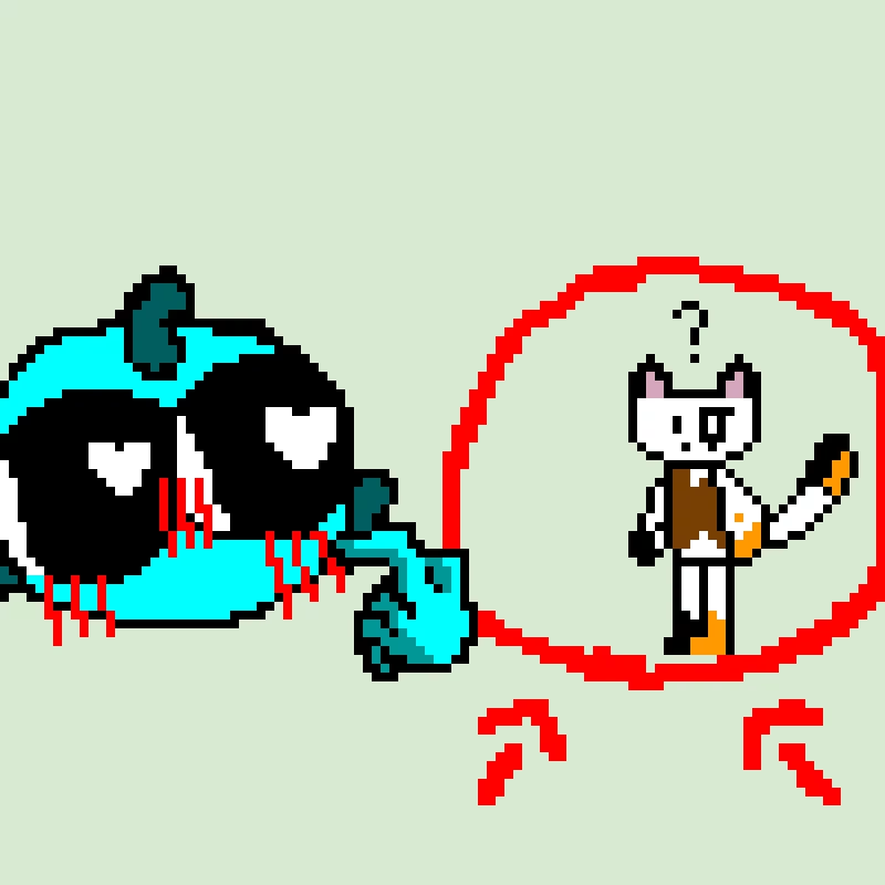 Mittens got caught off guard (base by @fishyy)