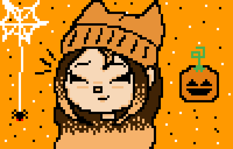 new halloween PFP, how yall like it. <3