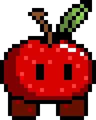 Pixelated Red Delicious