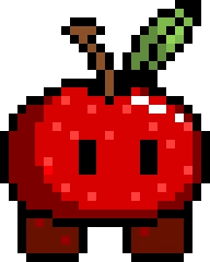 Pixelated Red Delicious