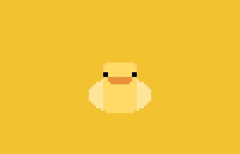 this was supposed to be duck emerging from a hole but it looks more like duck as a bumblebee heh