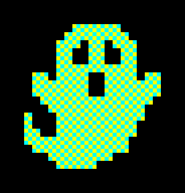 big ghost im trying to make one big enouph but theirs a way to where these two collers look green