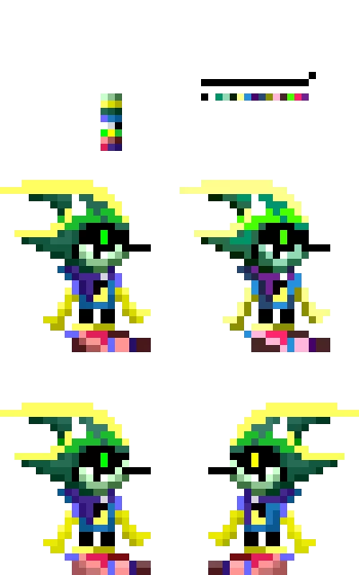 Current, 3 color restricted, and sonic 3 colors Blender