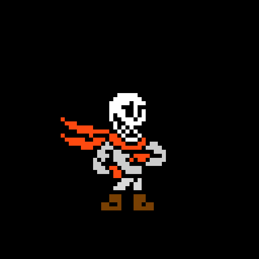 deltarune papyrus battle sprite