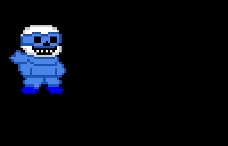deltarune sans battle sprites (idk why its crossbones)