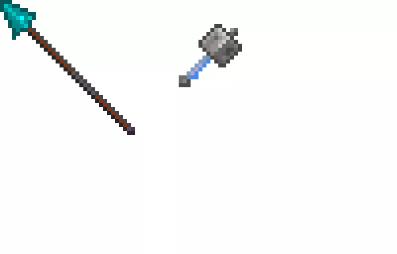 Diamond spear and mace