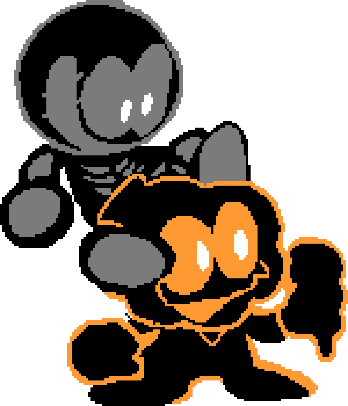FNF REMNANTS SPOOKY KIDS (SKID AND PUMP) VERSION ILL MAKE THE DARKER VERISON ALSO!!! YAY)