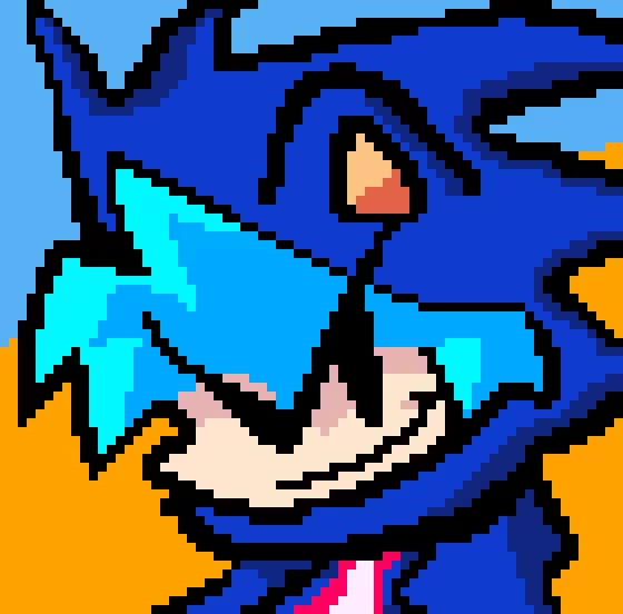 FNF SPOOKY MONTH PFP (He dressed up as Sonic :D