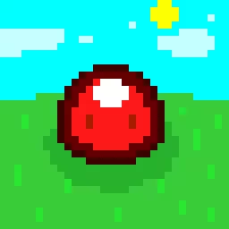 Foto de perfil de slime rojo en la naturaleza profil pic