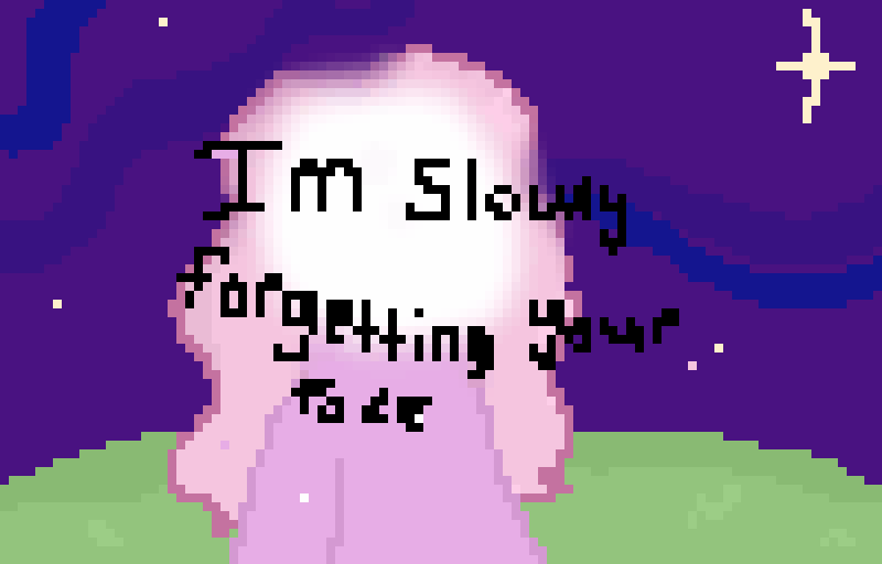 Im slowly forgetting your face (animated!!! also first attempt making a gif so tell me how it looks)