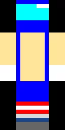 My custom Minecraft skin i call it Among the Sonic