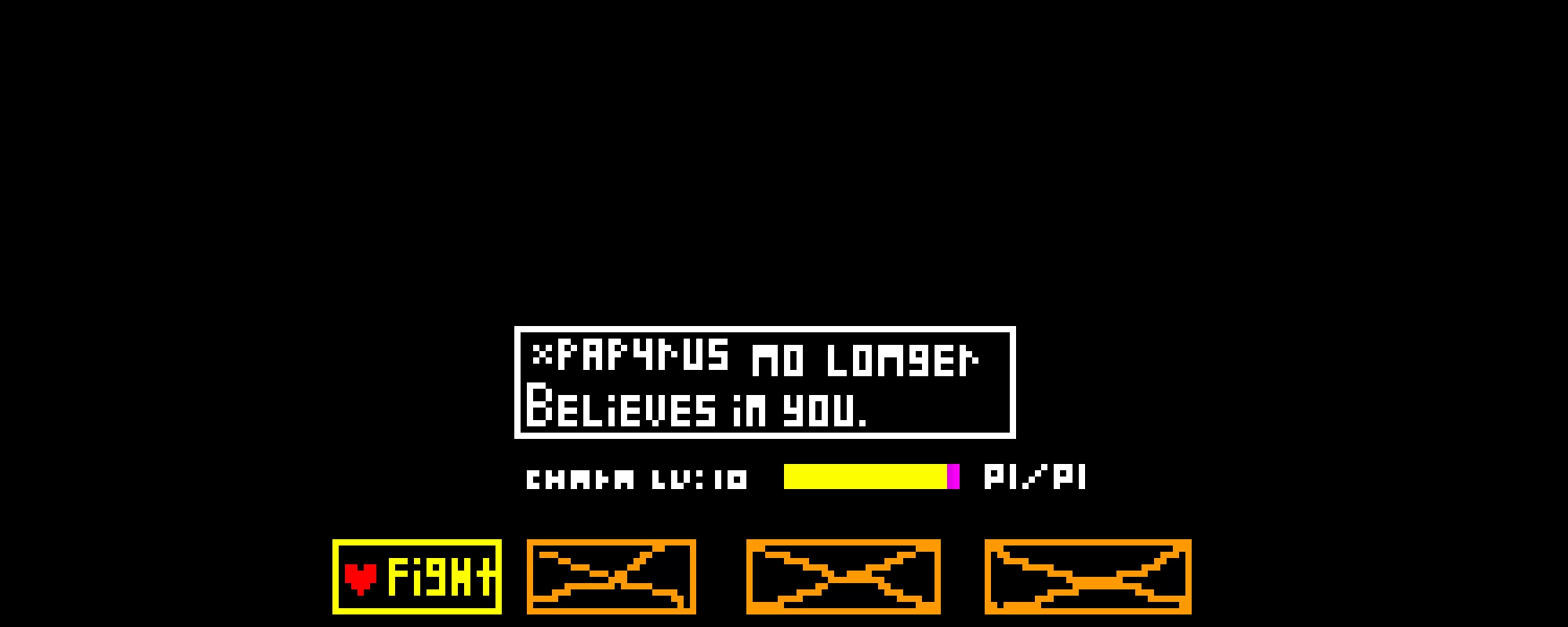 papyrus no long believes in you (smo make a papyrus sprite for this) contest